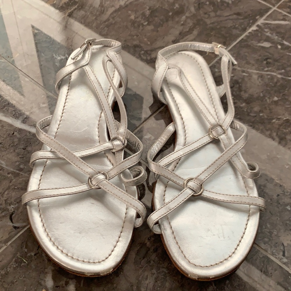 Silver sandals